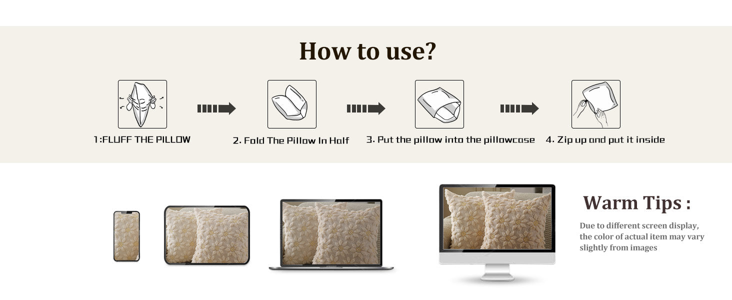 DFXSZ Spring Summer Pillow Covers 18x18 inch Set of 2 Farmhouse Decor Yellow Color Flower Heart Sunflower Soft Plush Faux Fur Jacquard Throw Pillows for Sofa Holiday Spring Home Decor PTK024C18