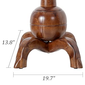 Coat Rack Freestanding Wood Coat Tree Rack with 8 Hooks, Creative Design Tree Branch-look, Standing Coat Rack Clothes Hanger Stand with Stury Base for Entryway, Hallway, Bedroom - Load 160lb (Walnut)